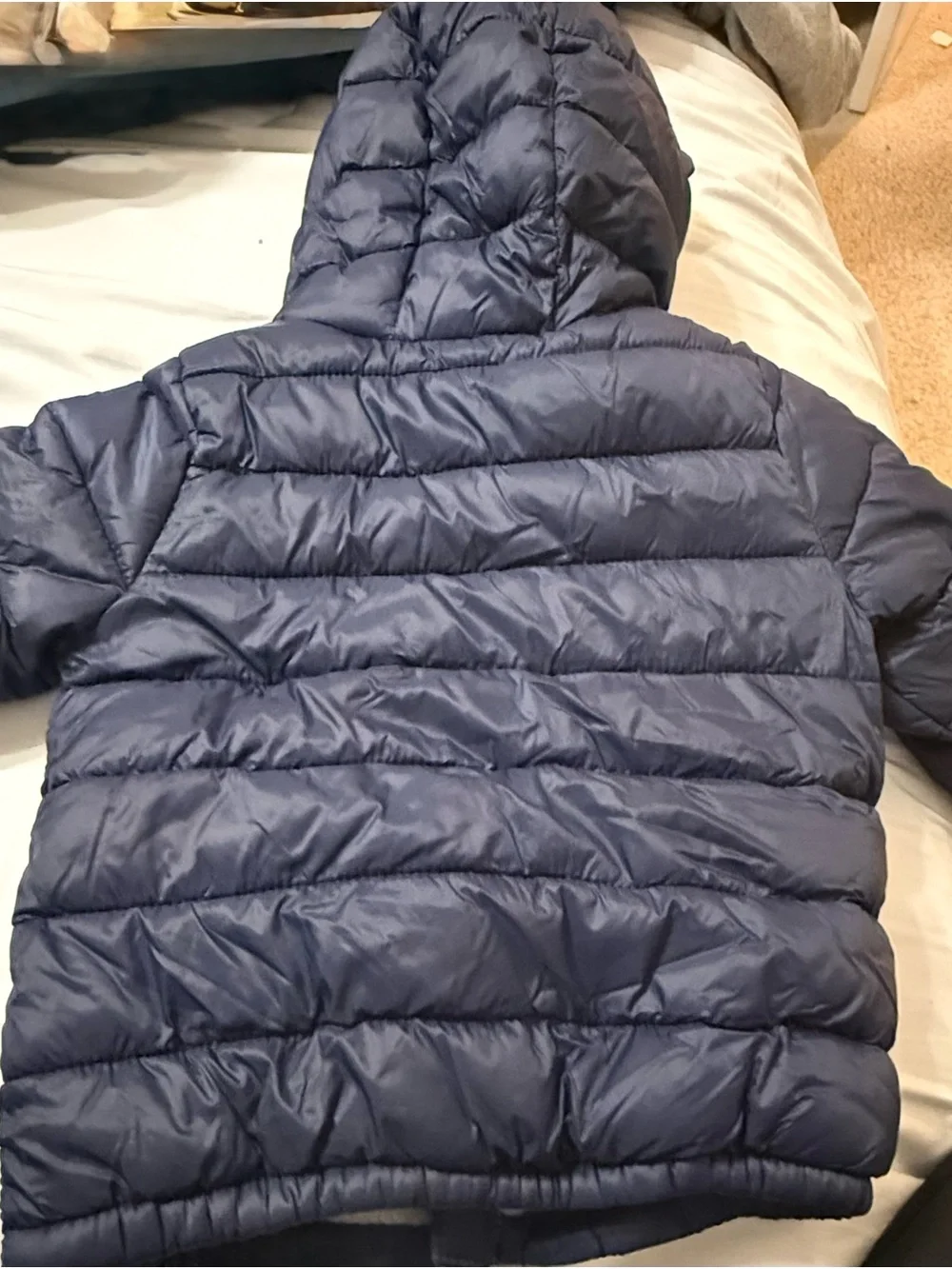 Old Navy Toddler Hooded Puffer Jacket - Slate Blue